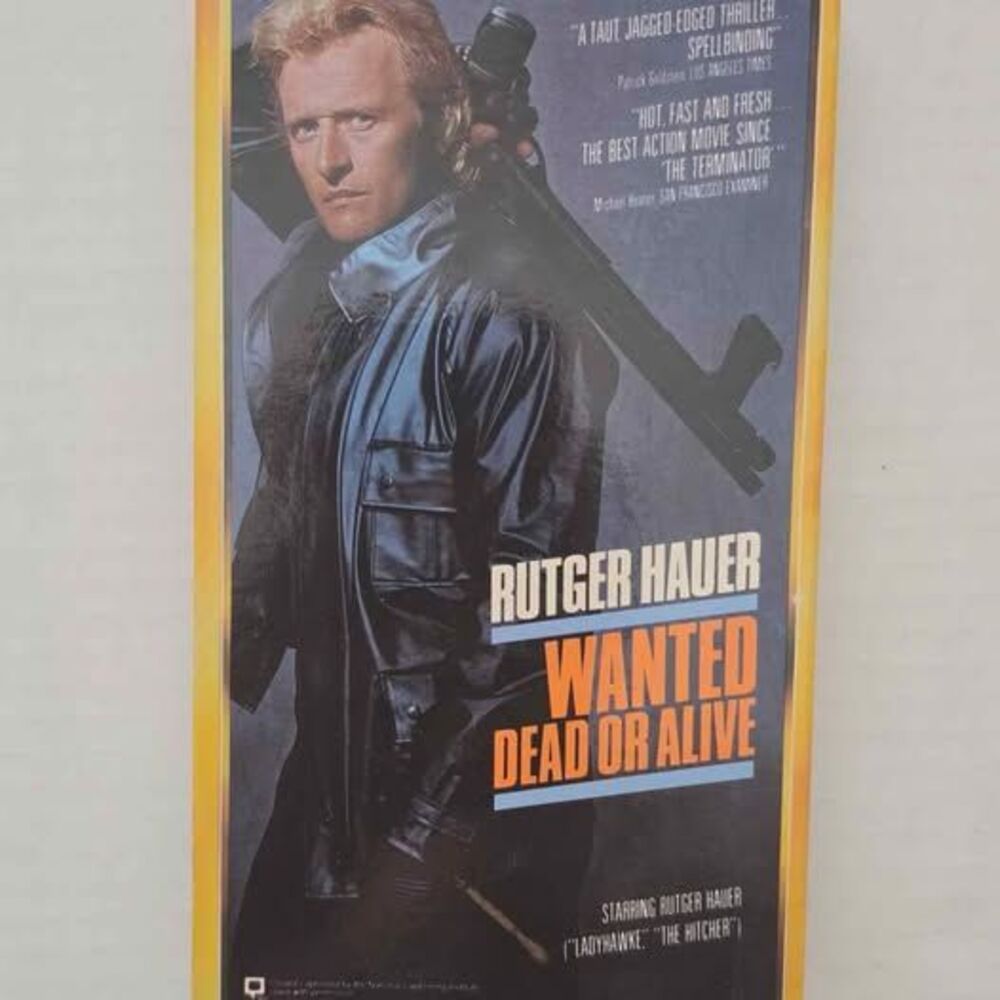 Wanted Dead or Alive VHS Rutger Hauer